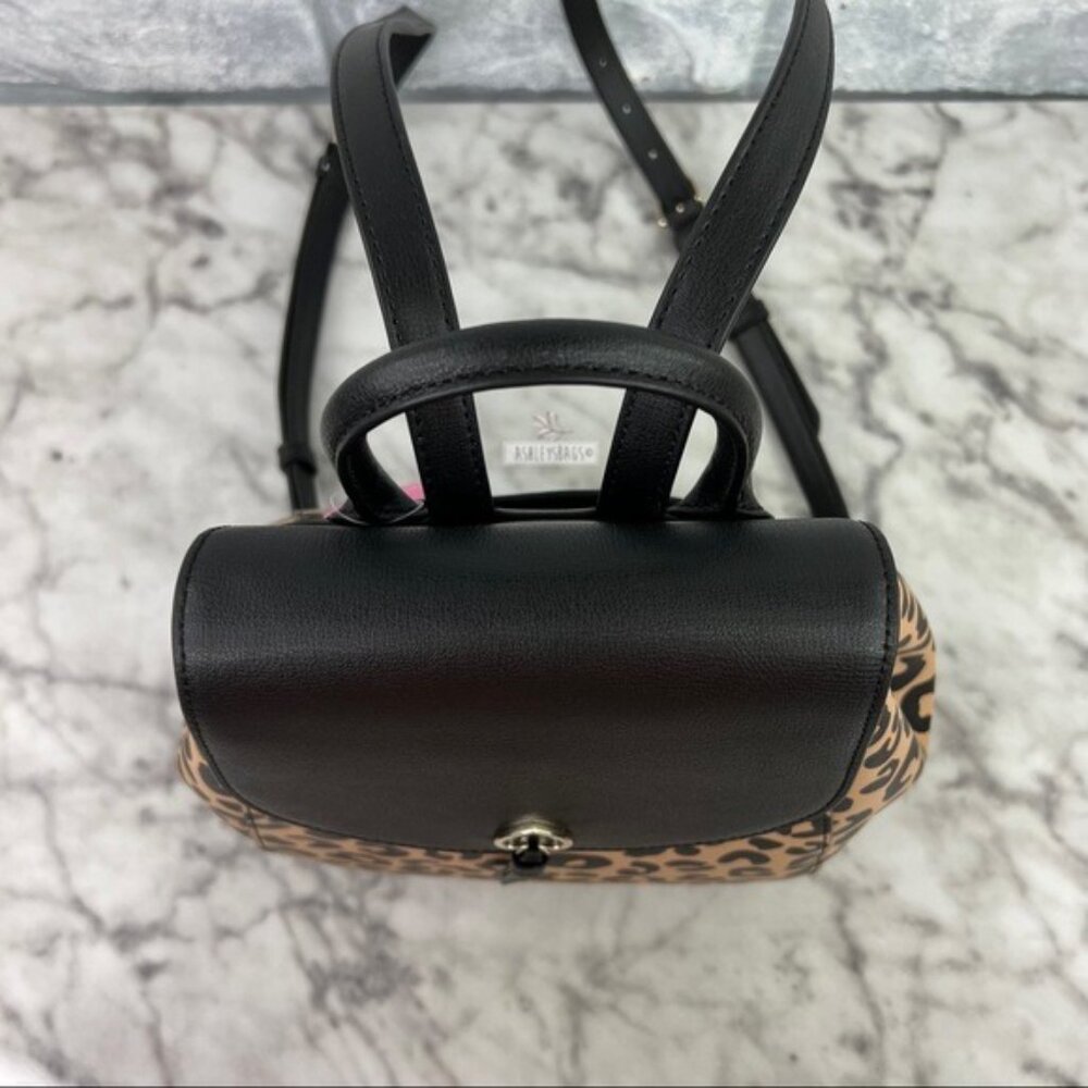 Kate Spade Graphic Leopard Print Adel Backpack - Picture 3 of 10